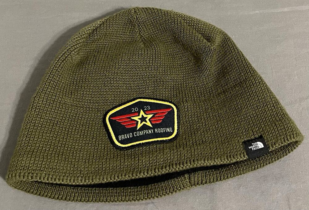 The North Face Bones Recycled Beanie Olive New Taupe Green Fleece Lined OS